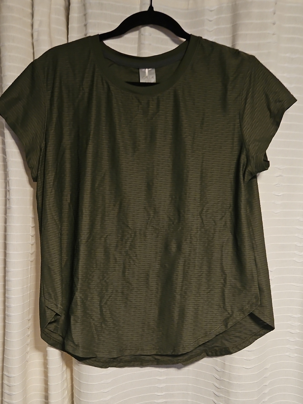 Calia Renew Olive Short Sleeve Women's Top